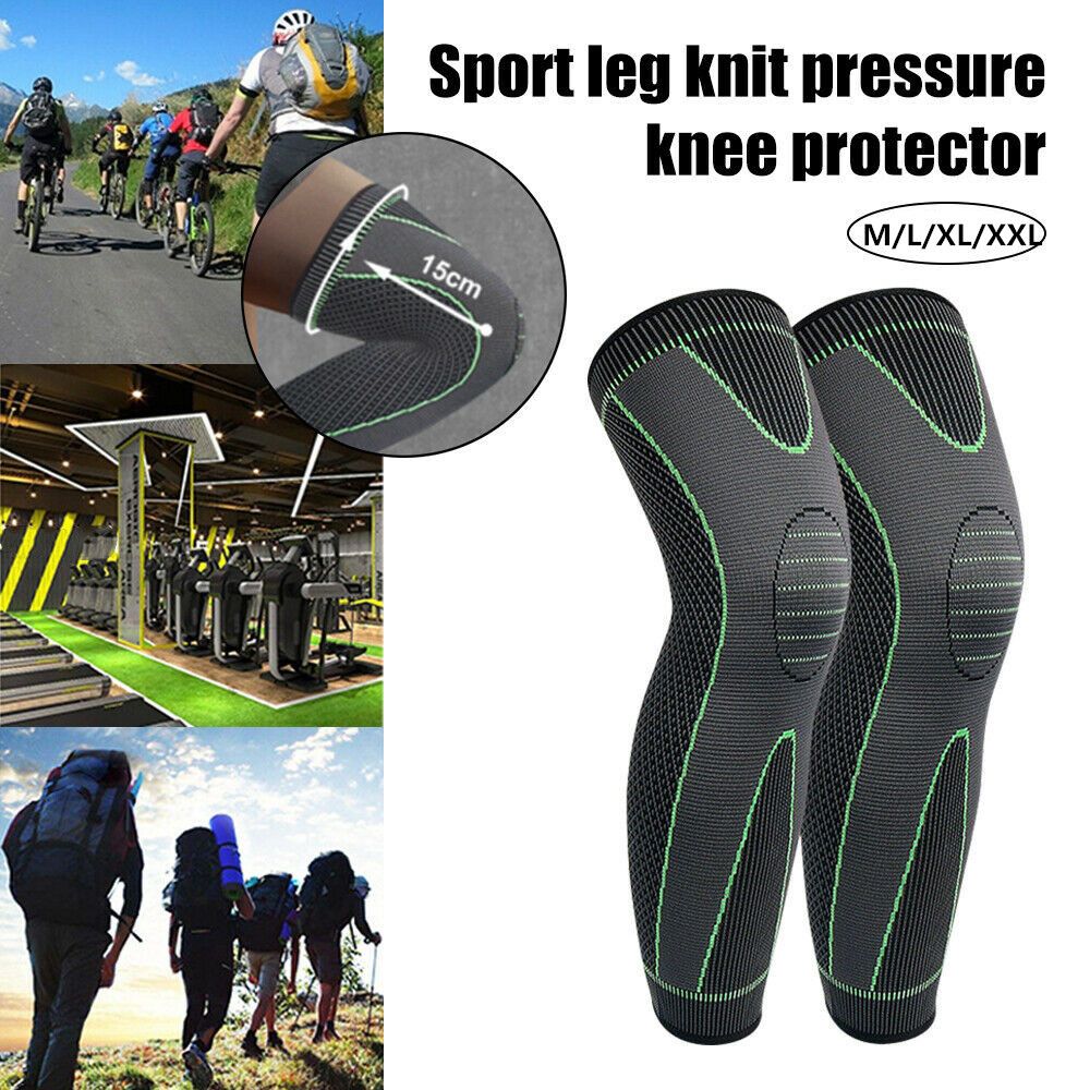 Compression Sleeve Calf - Diz desteği Brace sıkıştırma uzun tam