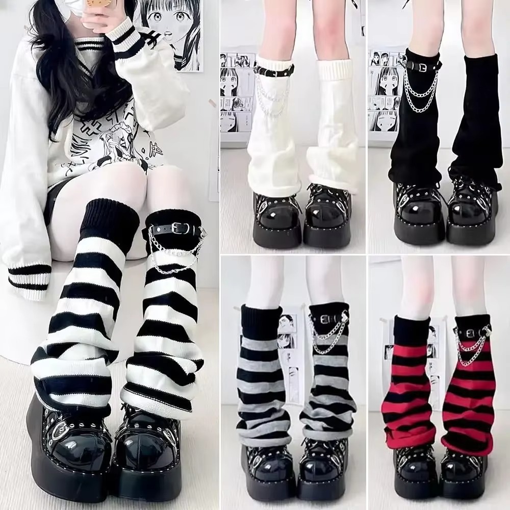 Boot Sock Slouchy - Gotik Harajuku Örgü Bacak Isıtıcıları, Bol