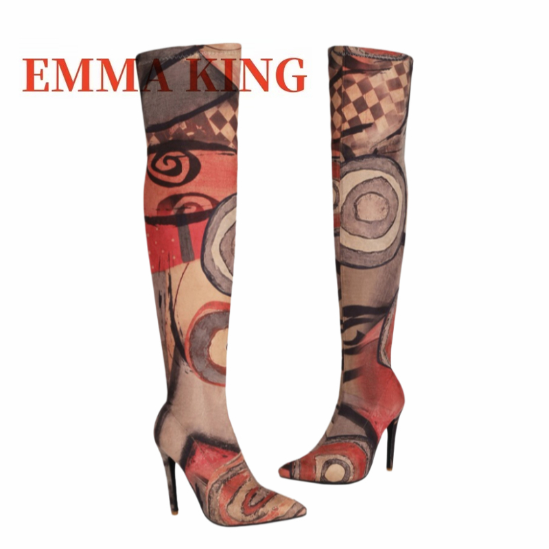 Kadın Sanatsal Baskılı Diz Üst - Knee High Sock Women incelemesi ve fiyatı