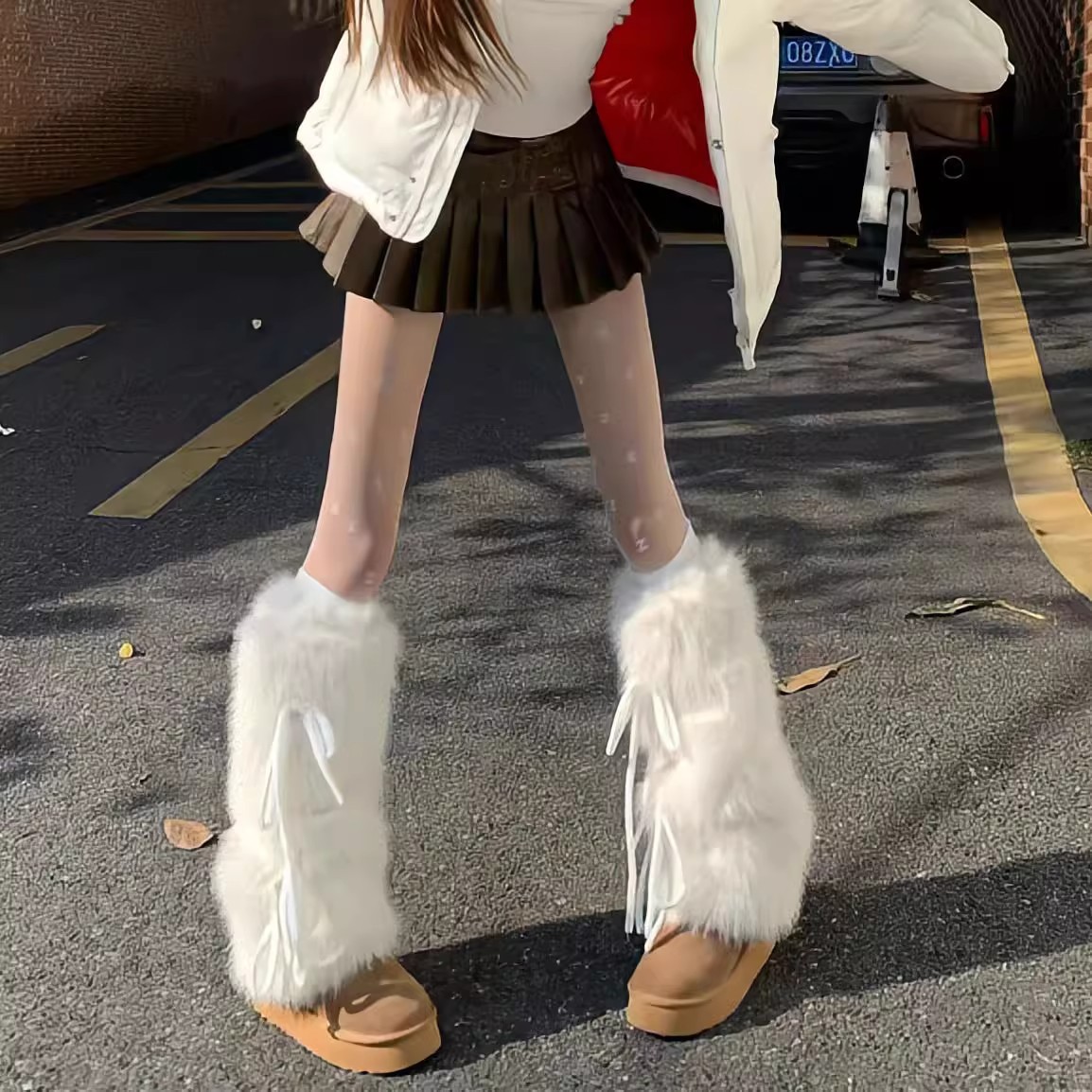 Kadınlar için suni kürk bacak  - Boot Sock Slouchy incelemesi ve fiyatı